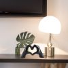 Nordic Heart Hands Resin Sculpture – Abstract Love Figurine