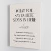 Saysherestayhere Canvas Print or Poster
