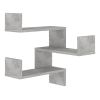 Wall Corner Shelf Sonoma Oak 15.7"X15.7"X19.7" Engineered Wood 1Ps 807229