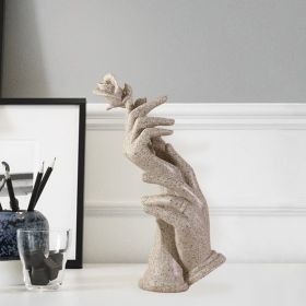 Nordic Abstract Resin Sculptures – Gold or Sandstone Finish (Color: L-B)