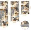 Three-piece kitchen rug set, non-slip and washable, abstract pattern kitchen hallway rug, soft and comfortable, suitable for sinks, floors, entrances
