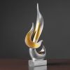 NORTHEUINS Resin Abstract Torch Figurines for Interior Home Living Room Bedroom Office Desktop Decoration Ornament Accessories