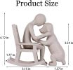 Man & Dog Memorial Figurine – Black or Sandstone | Sentimental Tribute Sculpture