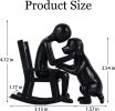 Man & Dog Memorial Figurine – Black or Sandstone | Sentimental Tribute Sculpture
