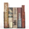 Twig Metal Retro Iron Textbook File Classification Bookend Shelf Black / White Bookend