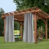 50inch Luxury Nylon Outdoor Curtains with Waterproof Velcro Closures. High-End Sunscreen Curtains for Patios, Balconies, and Patios.