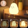 Cute Pear Glow Silicone Night Light