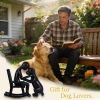 Man & Dog Memorial Figurine – Black or Sandstone | Sentimental Tribute Sculpture