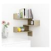 Wall Corner Shelf Sonoma Oak 15.7"X15.7"X19.7" Engineered Wood 1Ps 807229
