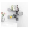 Wall Corner Shelf Sonoma Oak 15.7"X15.7"X19.7" Engineered Wood 1Ps 807229