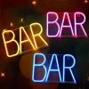 BAR LED Neon Sign – Warm, Blue & Pink Accent Light
