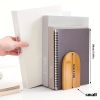 Renewable Bamboo Book Ends – Minimal Log‑Texture Desk & Shelf Organizers